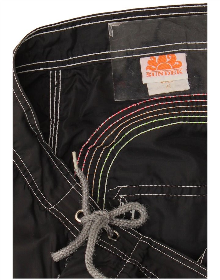 Sundek Bañador Hombre Mediano Nylon A Rayas Negro