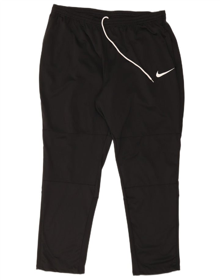 Nike - Pantalón de chándal Dri Fit para hombre, talla 2XL, poliéster negro