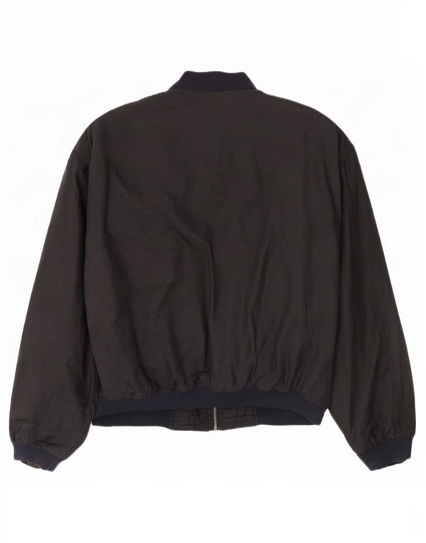 Marks & Spencer Chaqueta Bomber St. Michael para Hombre UK 42 XL Poliéster Negro