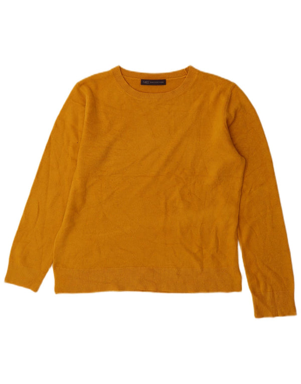 Marks & Spencer Jersey con Cuello Barco para Mujer UK 10 Small Acrílico Amarillo