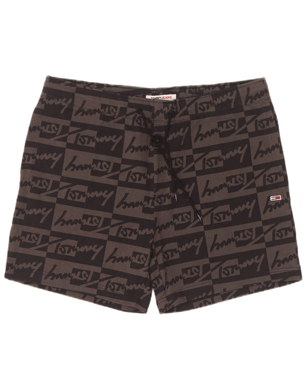 Tommy Hilfiger Shorts deportivos gráficos para hombre Algodón gris grande
