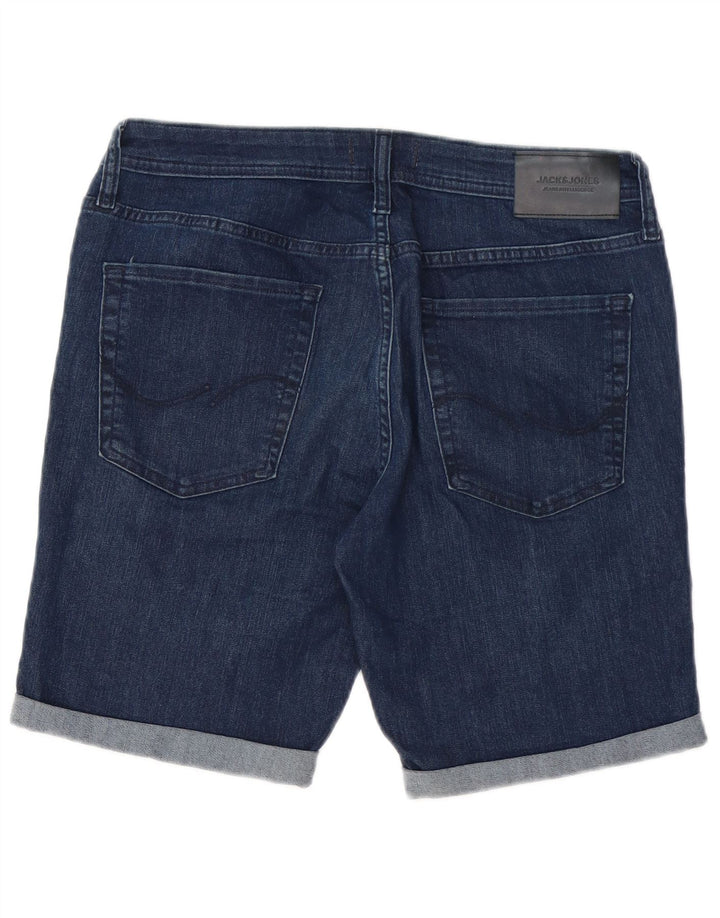 Jack & Jones Mens Liam Denim Shorts Large W34 Azul Marino Algodón