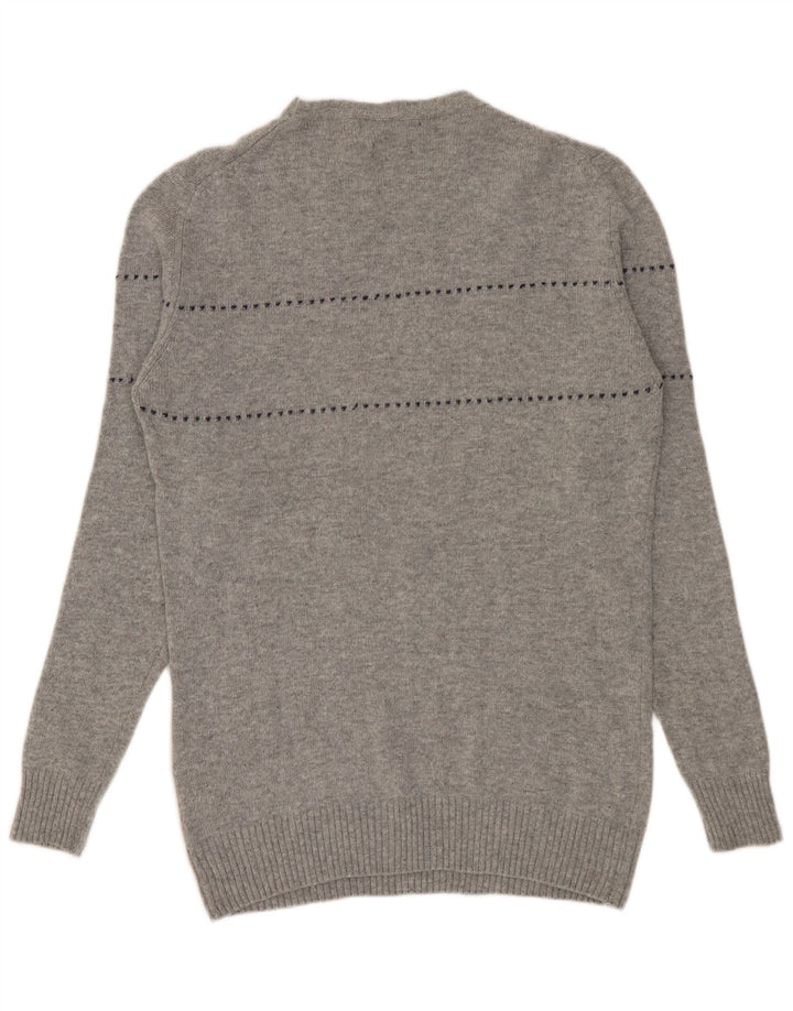 Liu Jo Jersey De Cuello Redondo Para Hombre De Lana A Rayas Gris Grande