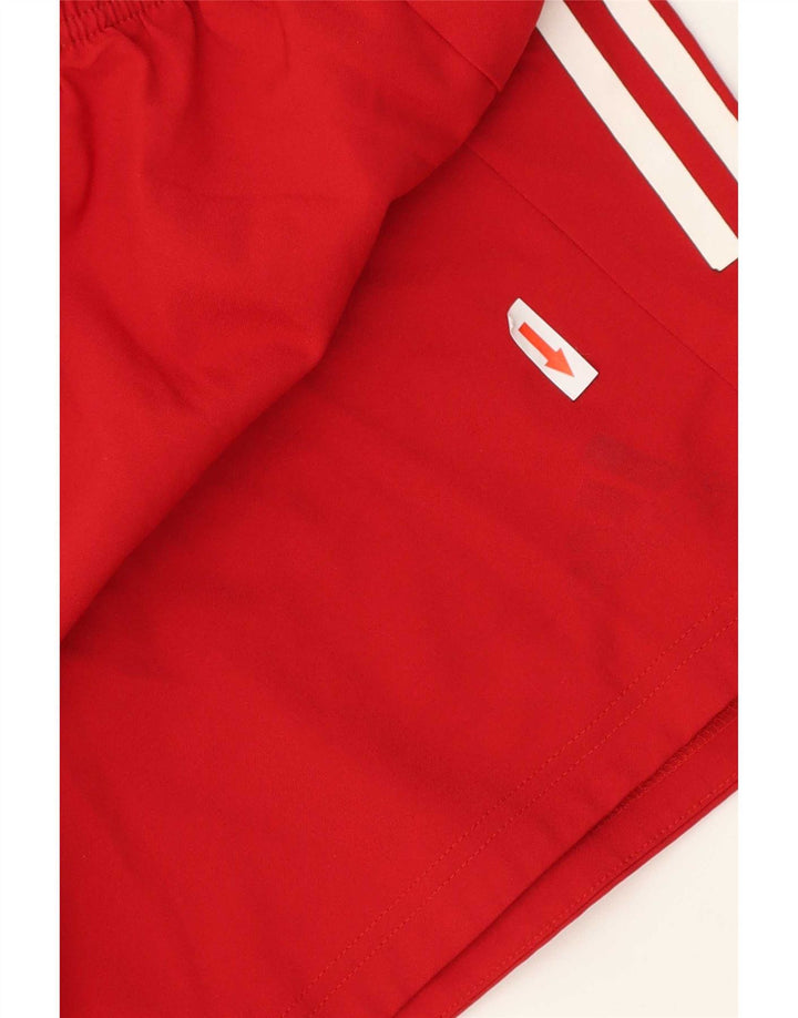 Adidas Mens Prime Blue Sport Shorts Grande Rojo Poliéster