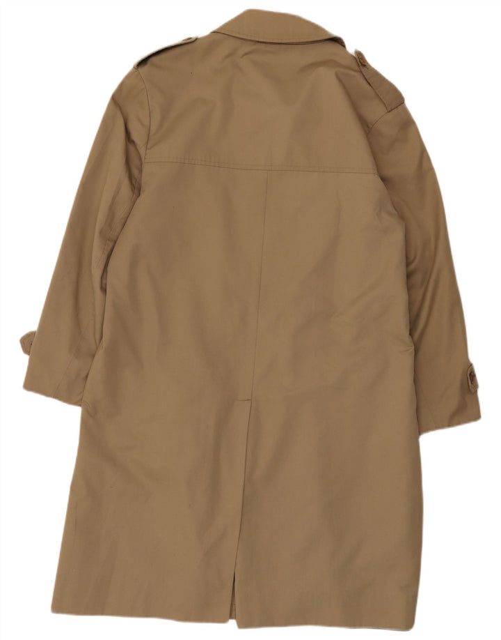 Vintage hombres gabardina Reino Unido 36 pequeño beige clásico