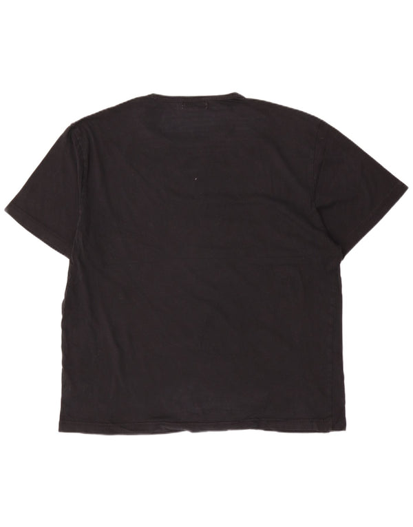 CALVIN KLEIN Camiseta gráfica para hombre Top XL Algodón negro