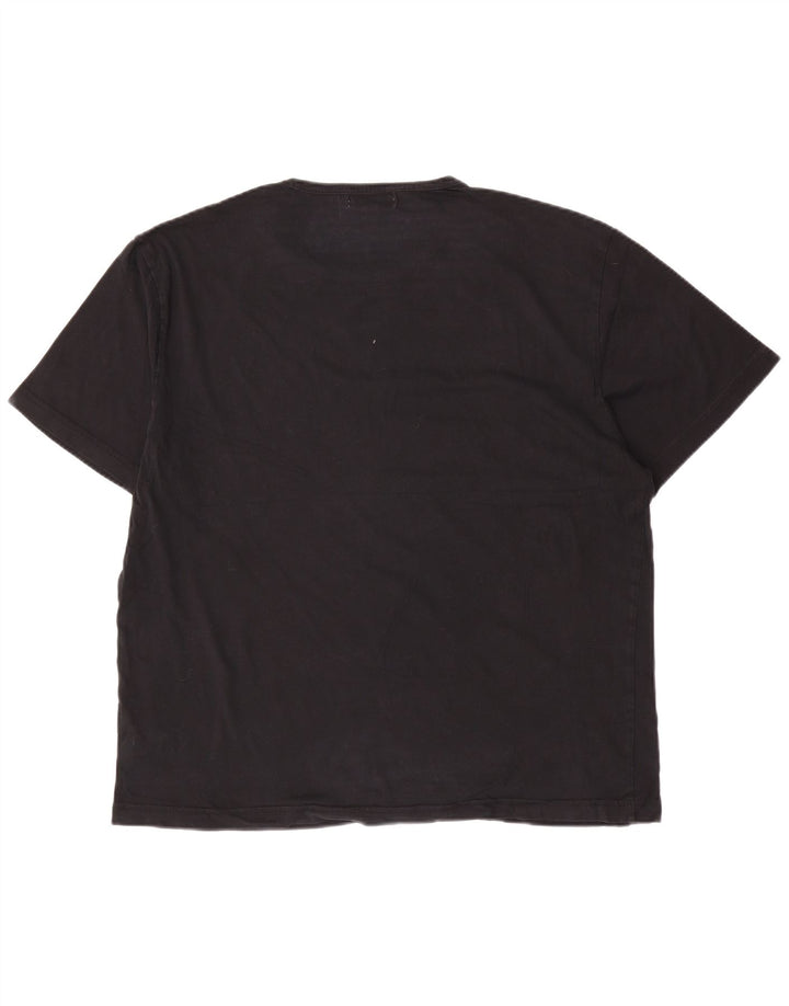 CALVIN KLEIN Camiseta gráfica para hombre Top XL Algodón negro