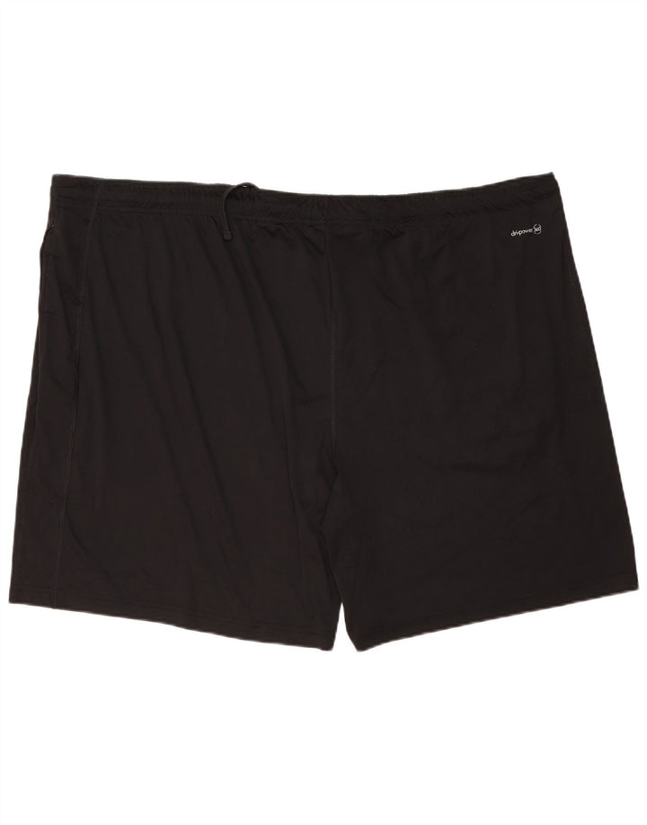 RUSSELL ATHLETIC Pantalones cortos deportivos Dri-Power para hombre 3XL Poliéster negro