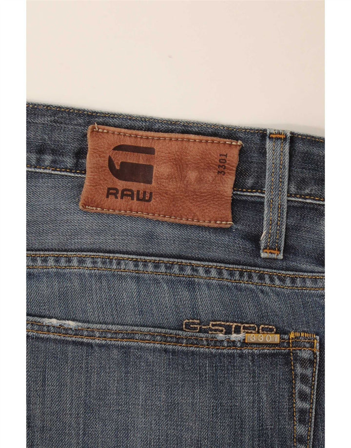 Vaqueros rectos desgastados para hombre G-Star W38 L34 Azul