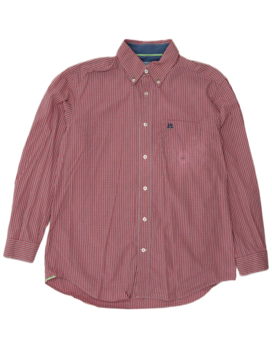Camisa Harmont & Blaine Hombre XL Algodón Vichy Rojo