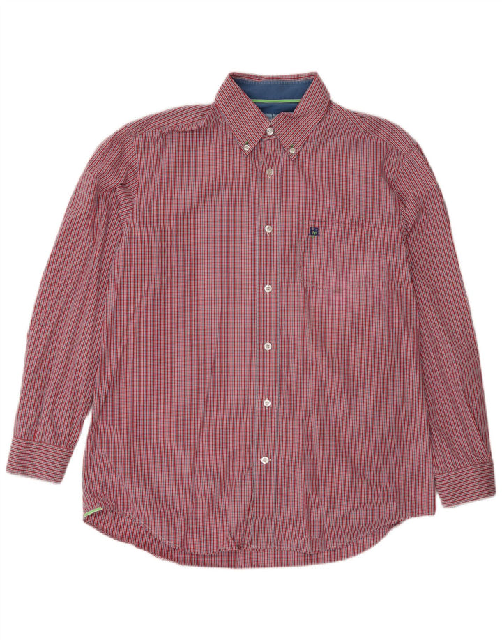 Camisa Harmont & Blaine Hombre XL Algodón Vichy Rojo