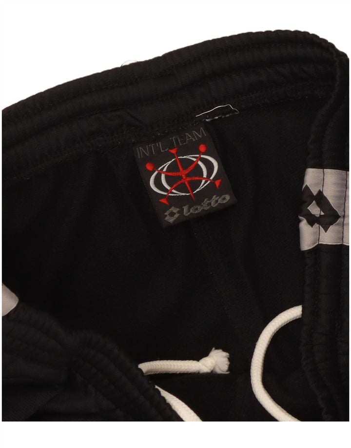 Lotto Hombre Pantalones De Chándal Con Gráfico Grande Negro Colorblock