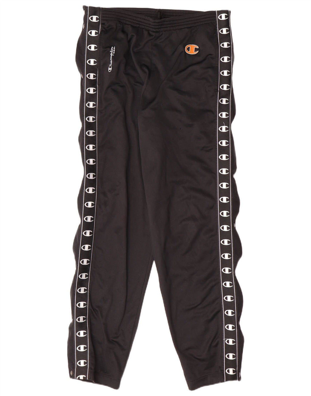 CHAMPION Pantalones de chándal con estampado gráfico para hombre Poliéster negro pequeño