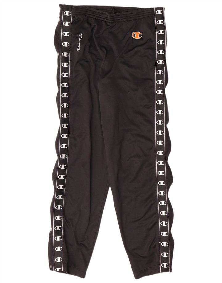 CHAMPION Pantalones de chándal con estampado gráfico para hombre Poliéster negro pequeño