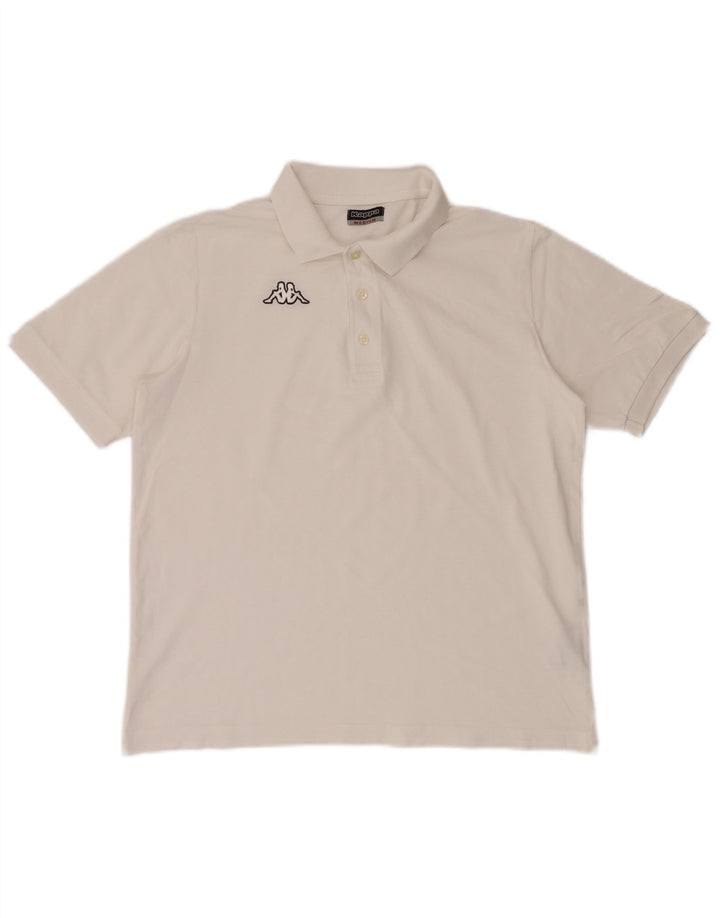 KAPPA Polo Hombre Algodón Blanco Mediano