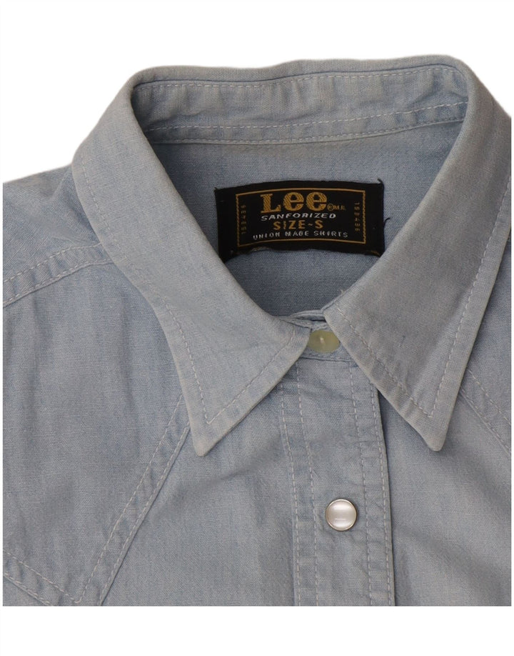 Camisa sin mangas Lee para mujer UK 40 Small Blue