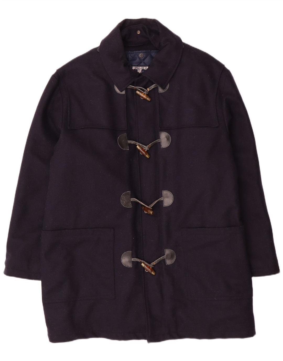 NORTH POLE Trenca para hombre UK 40 Grande Lana azul marino