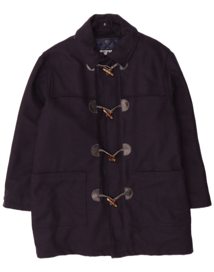 NORTH POLE Trenca para hombre UK 40 Grande Lana azul marino