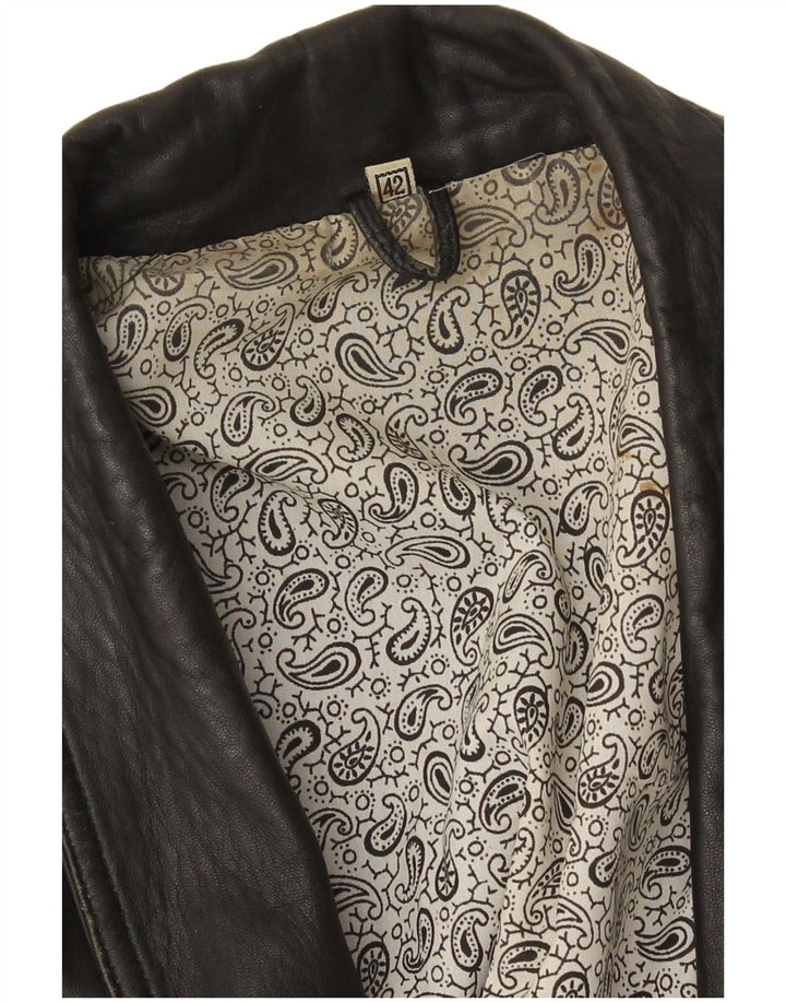 Vintage hombres doble pecho chaqueta de gran tamaño EU 42 grande negro