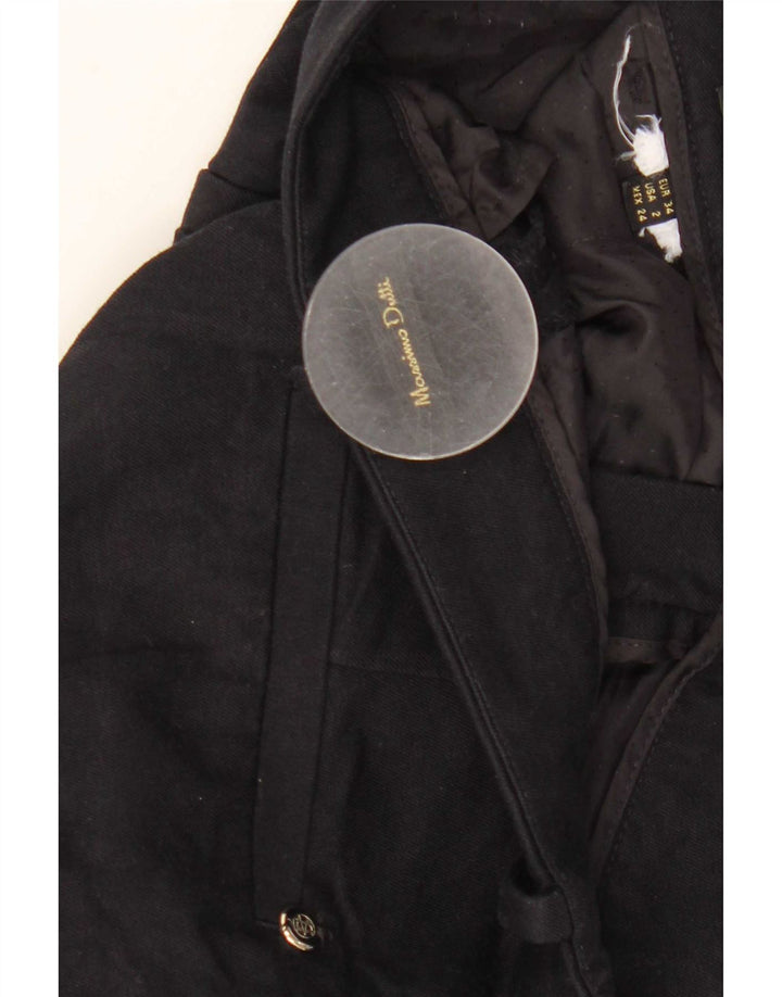 Massimo Dutti Pantalón Chino Bootcut Mujer 2XS W24 L25 Negro