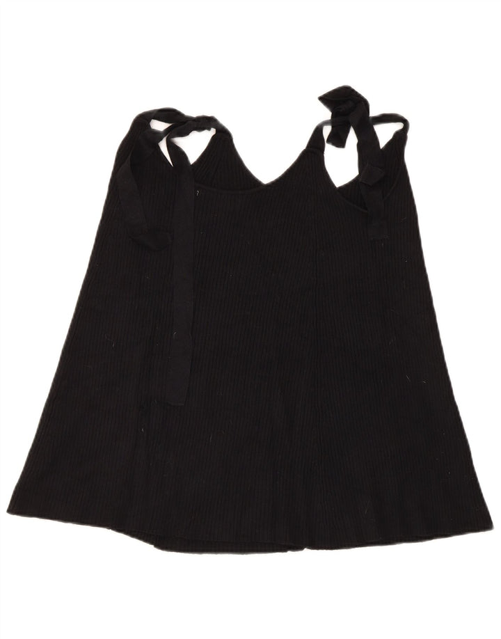 Zara Mujer Cami Top UK 40 Mediano Negro