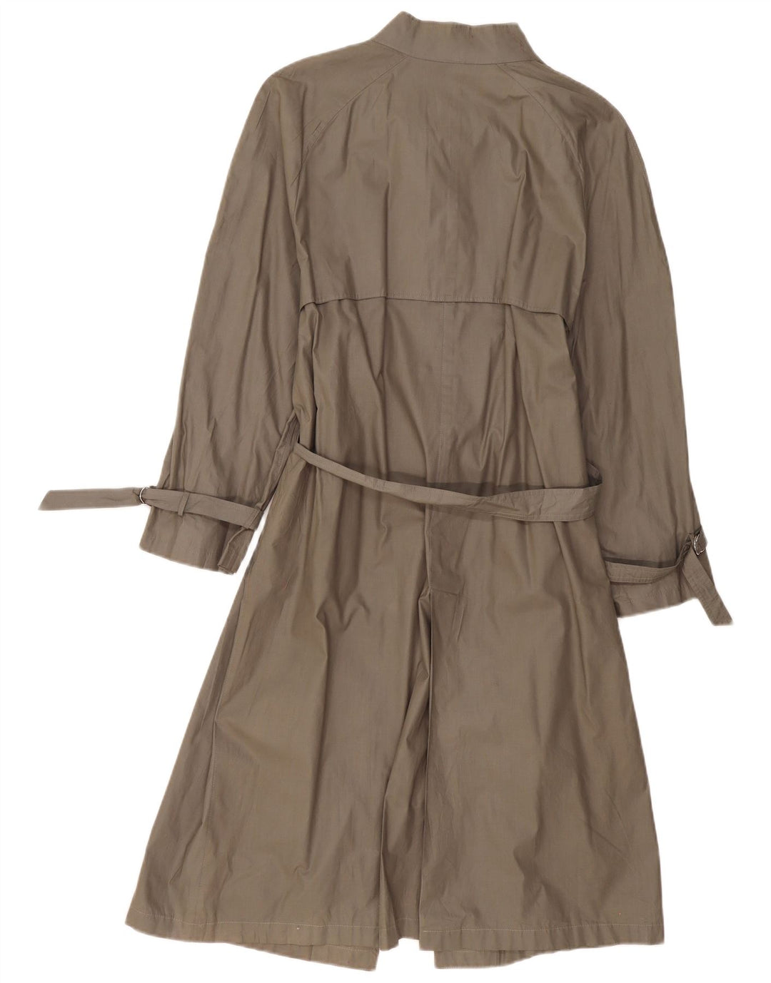 VINTAGE Mujer Gabardina Reino Unido 14 Gris Medio