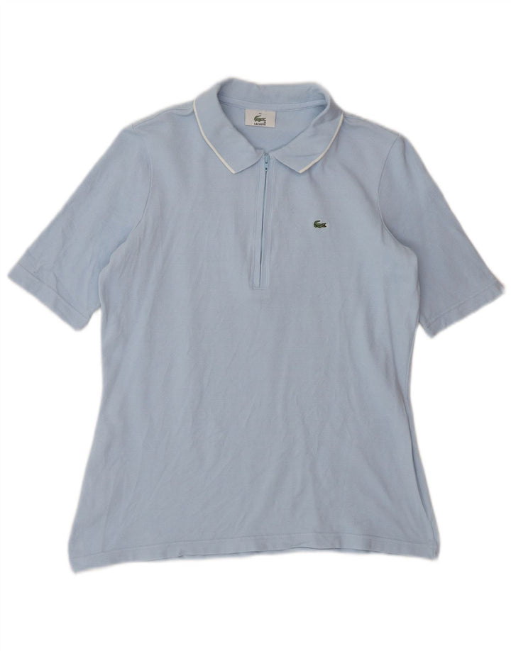 Polo Lacoste para mujer talla 42 algodón azul grande