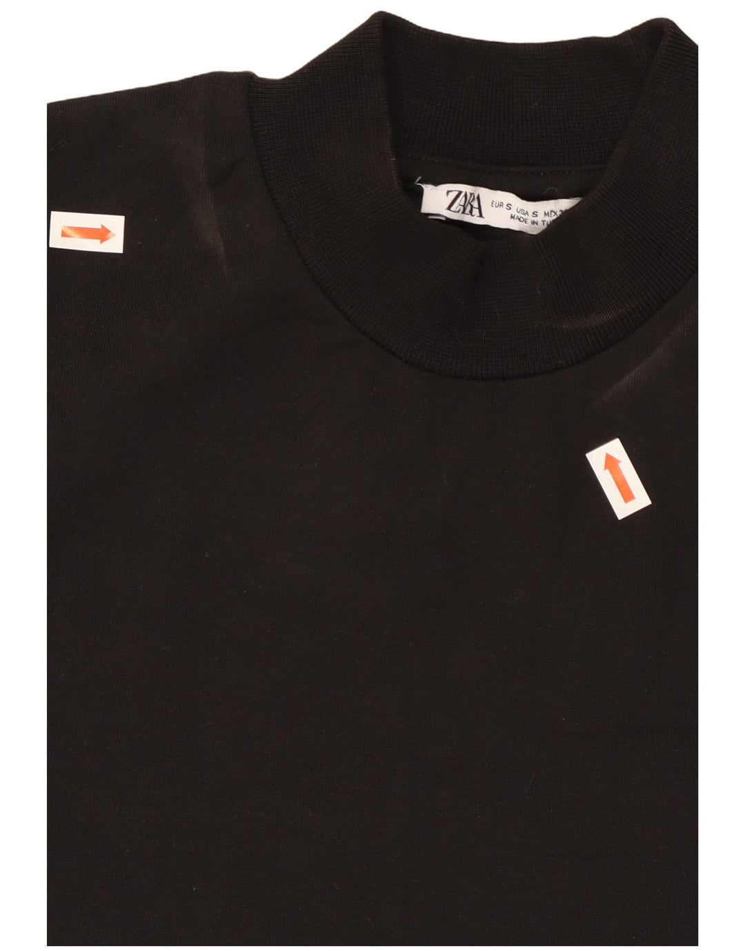 Zara Hombre Sudadera Jumper Small Negro Algodón