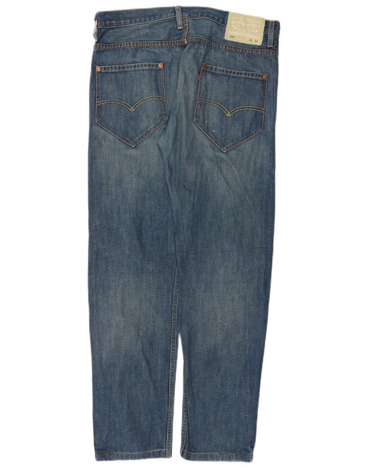 Levi's Hombre 508 Slim Jeans W33 L31 Algodón Azul