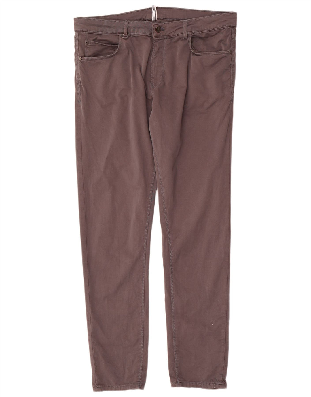 Zara Hombre Pantalones Casuales Slim W36 L31 Gris