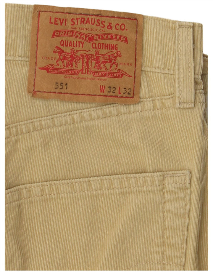 LEVI'S Pantalones de pana holgados 551 para hombre W32 L32 Algodón beige