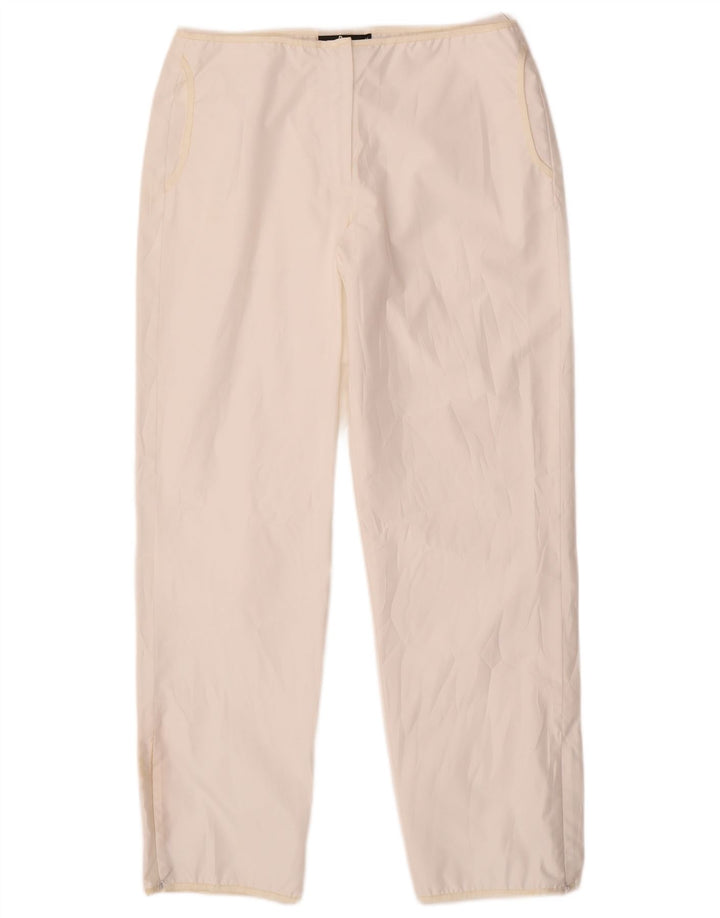 Pantalón Casual Recto Dkny Mujer Mediano W30 L28 Poliéster Blanco