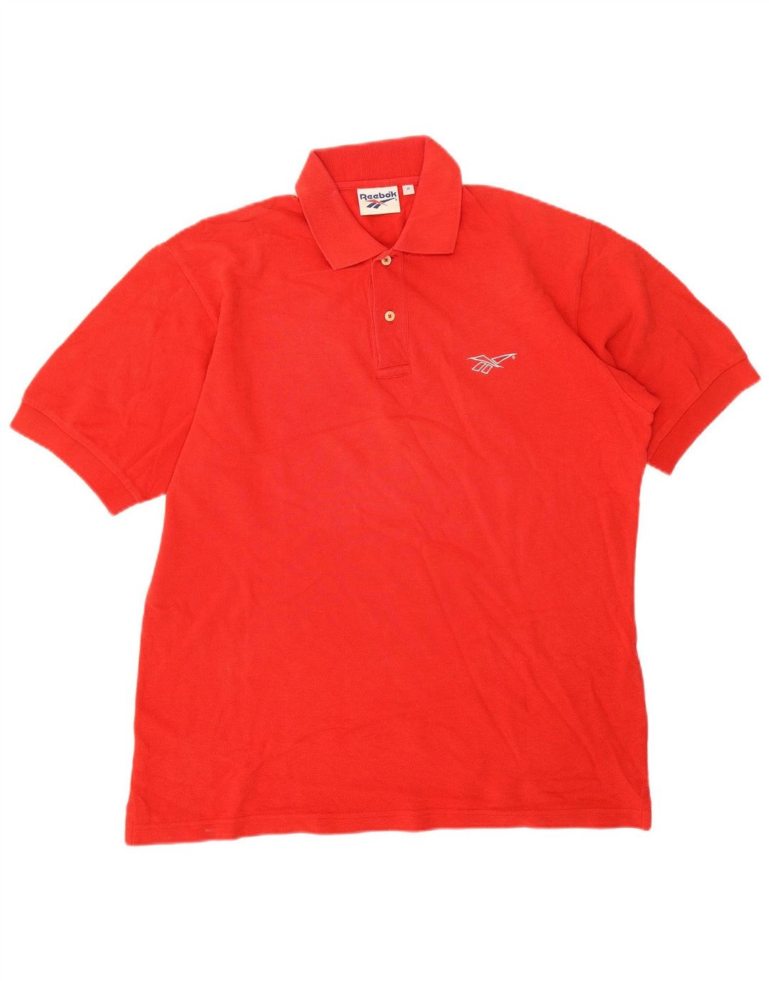 Polo Reebok Hombre Algodón Rojo Medio