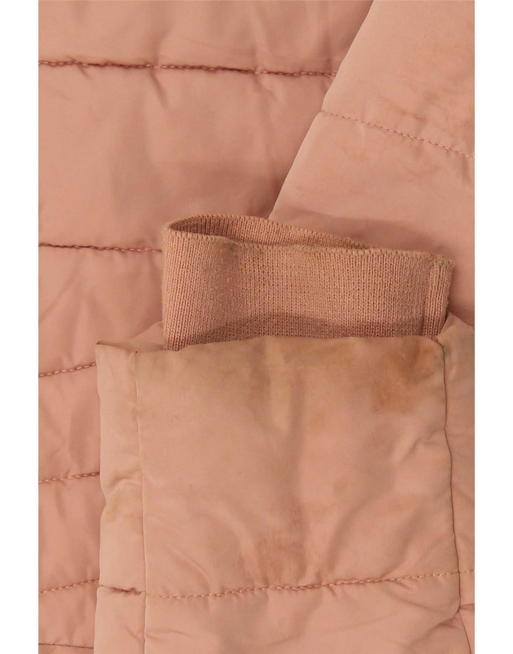 Zara Mujer Chaqueta Acolchada UK 42 Poliéster Rosa Mediano