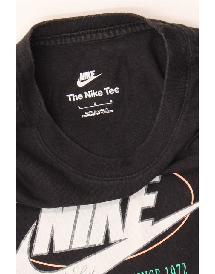 Nike - Camiseta gráfica para mujer, talla 40, color negro