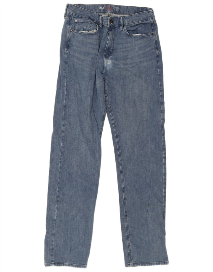 Marks & Spencer Vaqueros rectos para hombre W32 L33 Algodón azul