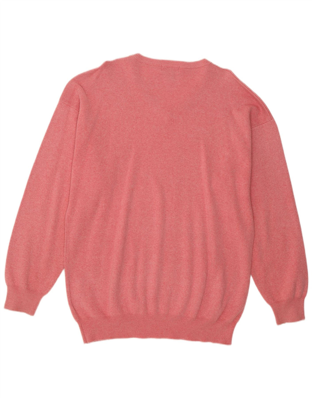 GANT Jersey con cuello en V para hombre XL de algodón moteado en rosa