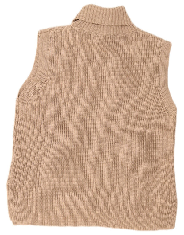 Marks & Spencer Camiseta sin mangas larga de gran tamaño para mujer UK 10 Small Beige
