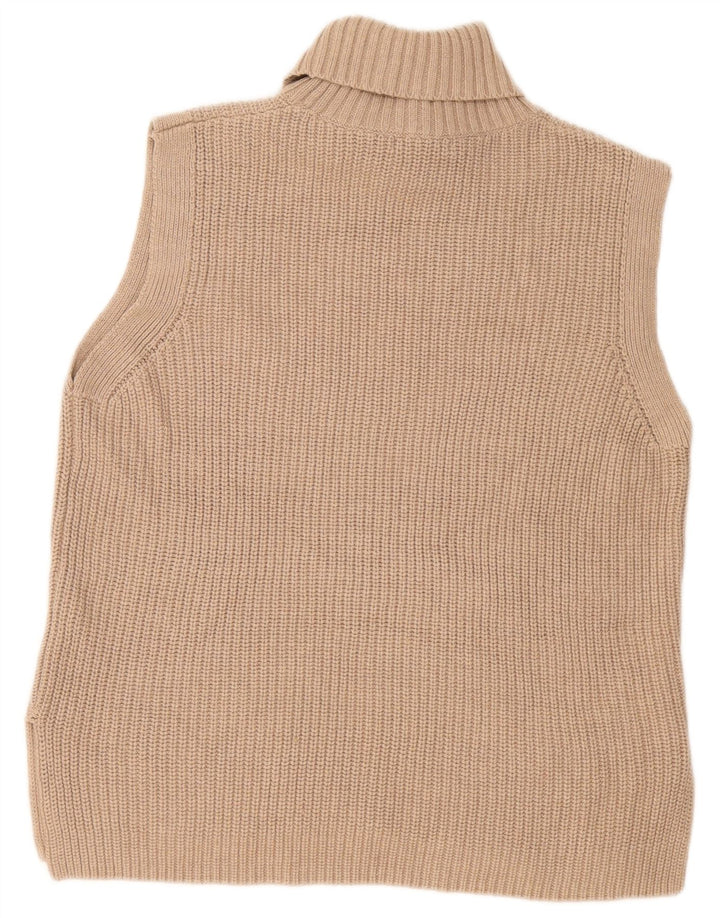 Marks & Spencer Camiseta sin mangas larga de gran tamaño para mujer UK 10 Small Beige