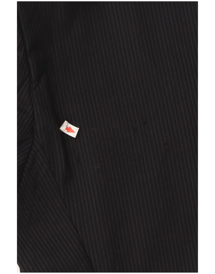 Hugo Boss Chaqueta tipo blazer de 2 botones para hombre EU 54 2XL Lana virgen a rayas negras