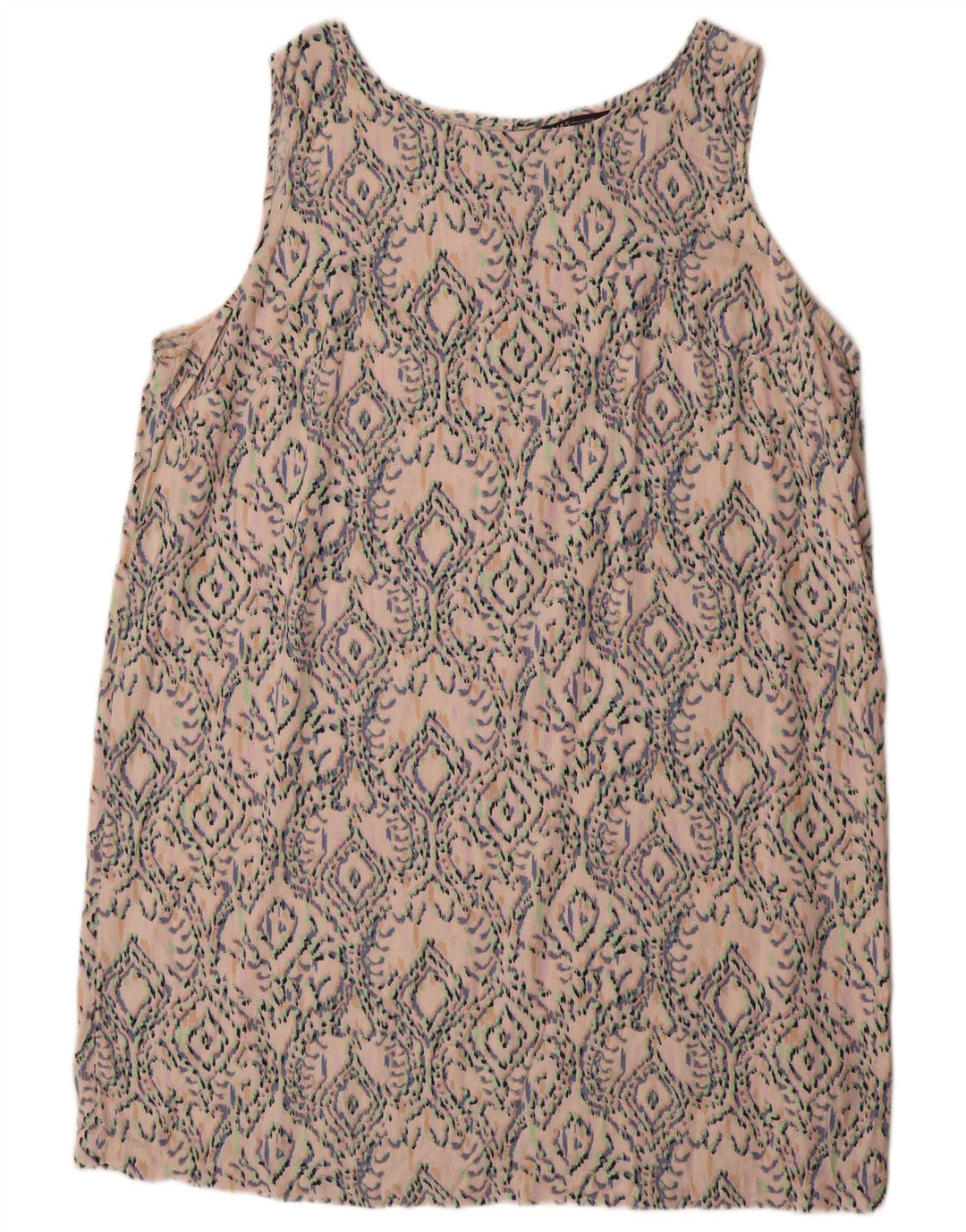 Marks & Spencer Vestido recto sin mangas para mujer UK 22 3XL Ikat multicolor