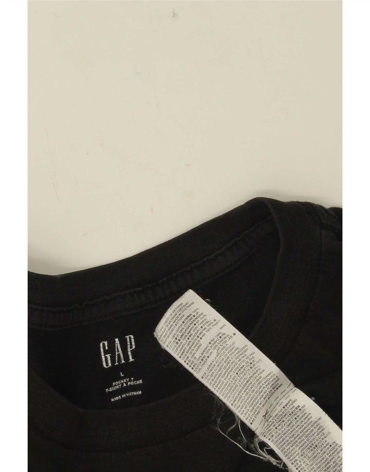 Gap - Camiseta para hombre, talla grande, color negro, algodón
