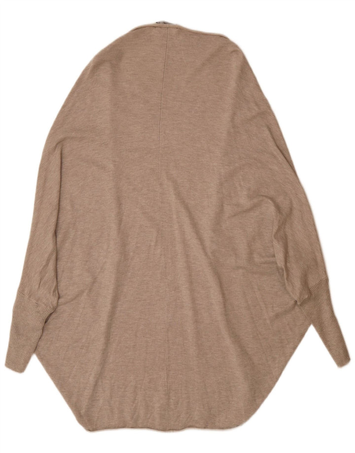 Zara Mujer Poncho Cardigan Suéter UK 44 Medio Beige