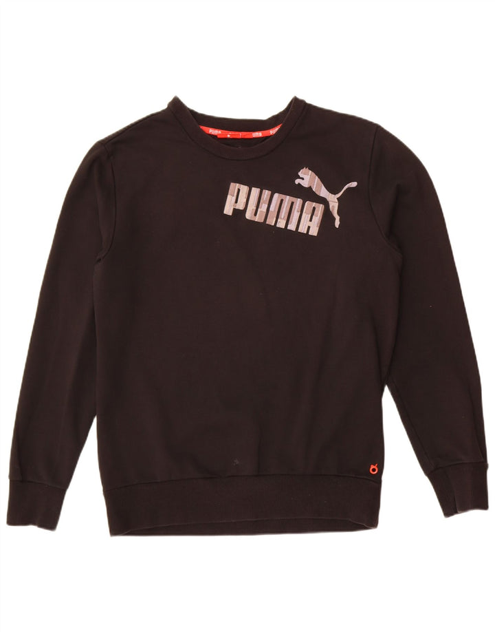Puma Hombre Sudadera Gráfica Jumper Medium Negro Algodón
