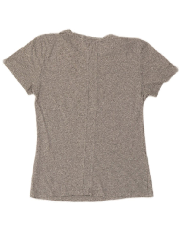 Calvin Klein Jeans Camiseta gráfica para mujer Top UK 10 Small Grey Moteado
