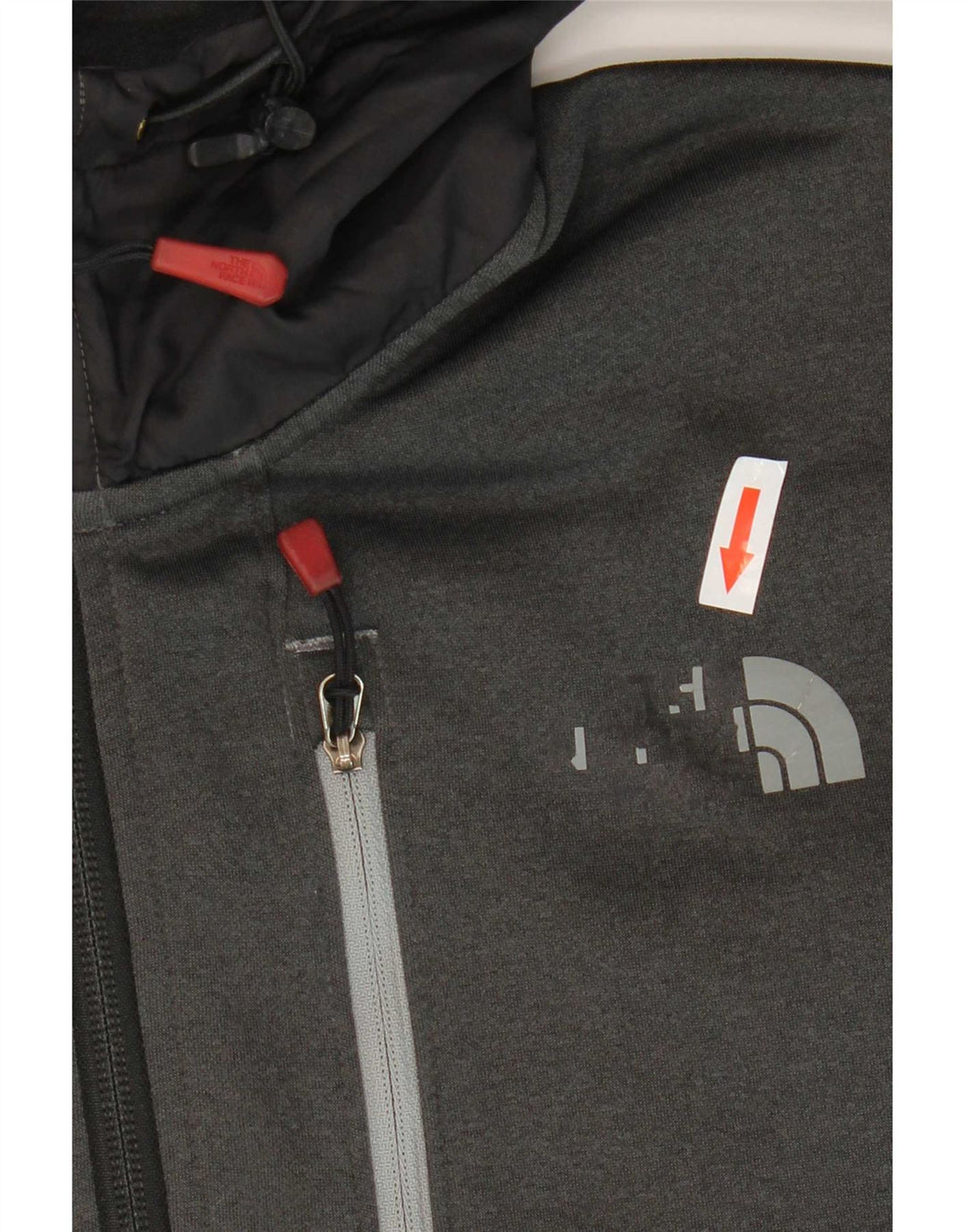 The North Face Jersey con capucha y cuello con cremallera para hombre Poliéster gris medio