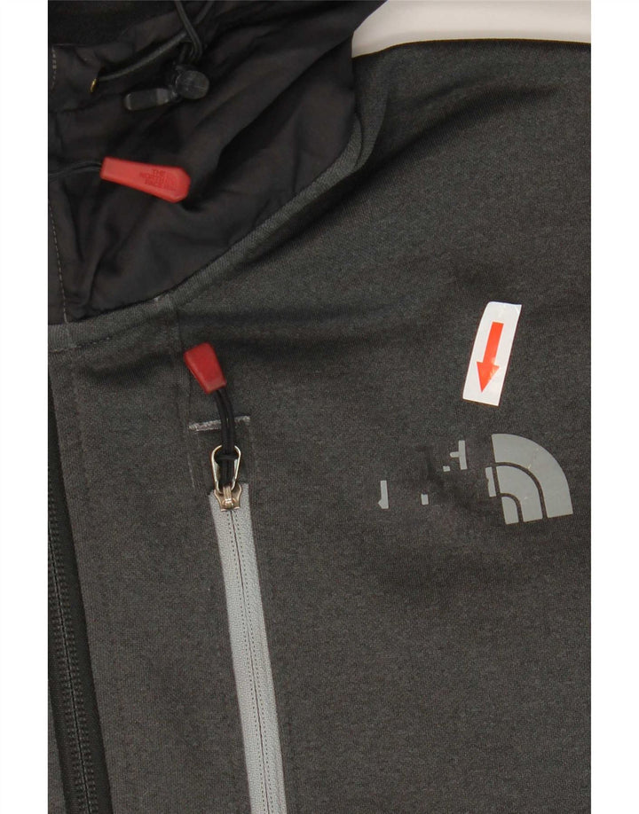 The North Face Jersey con capucha y cuello con cremallera para hombre Poliéster gris medio