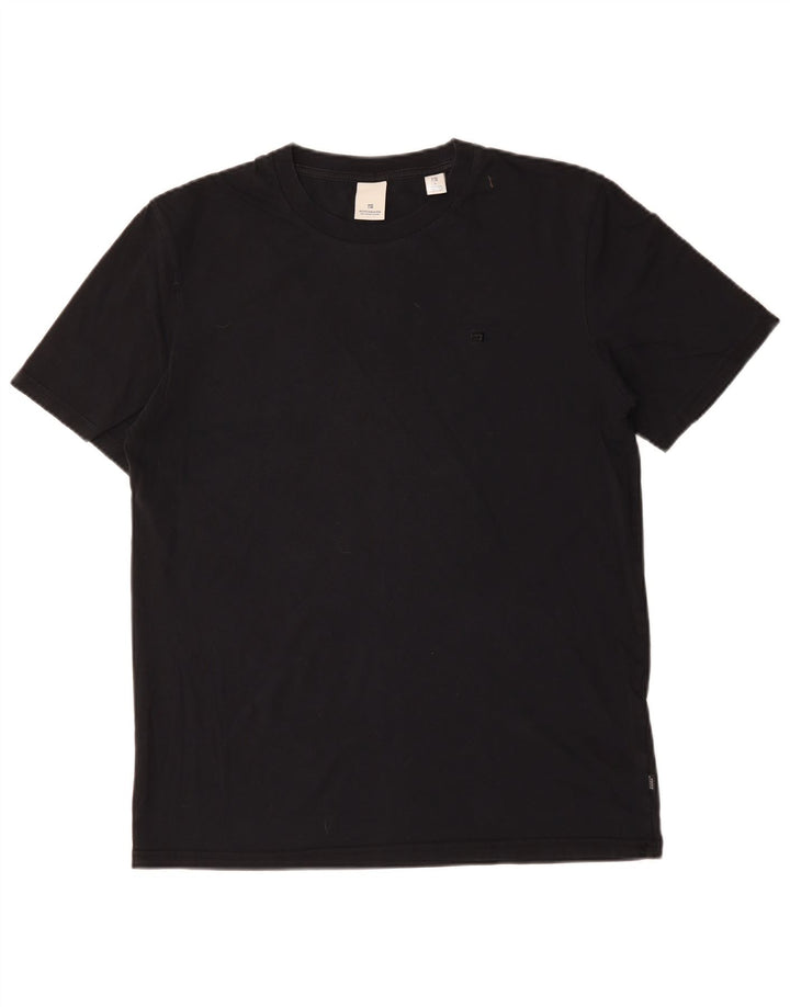 SCOTCH & SODA Hombre Camiseta Top Grande Negro Algodón