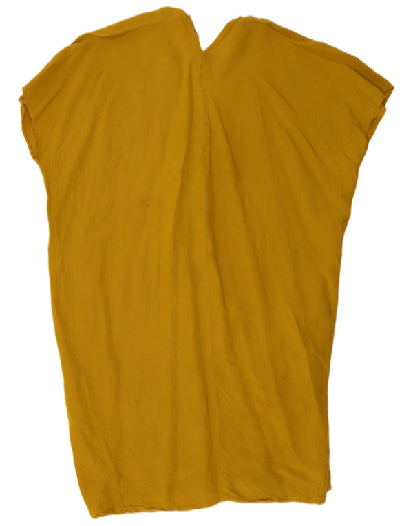 Zara Mujer Vestido Túnica Extragrande UK 40 XL Amarillo