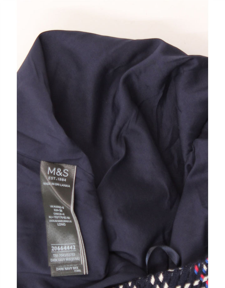 Marks & Spencer Falda recta para mujer UK 8 Small W28 Cuadros multicolores